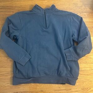 LL Bean Men’s light blue 1/4 Zip Sweatshirt - XL Tall